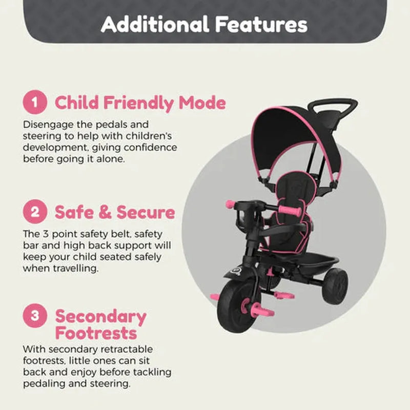 TP Zoomee 4 In 1 Deluxe Trike (UK Mainland Only), Learning SPACE