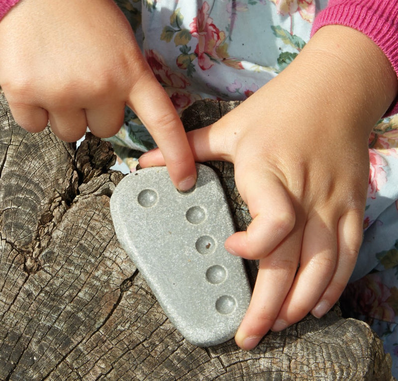 Tactile Counting Stones, Sensory toy Learning SPACE