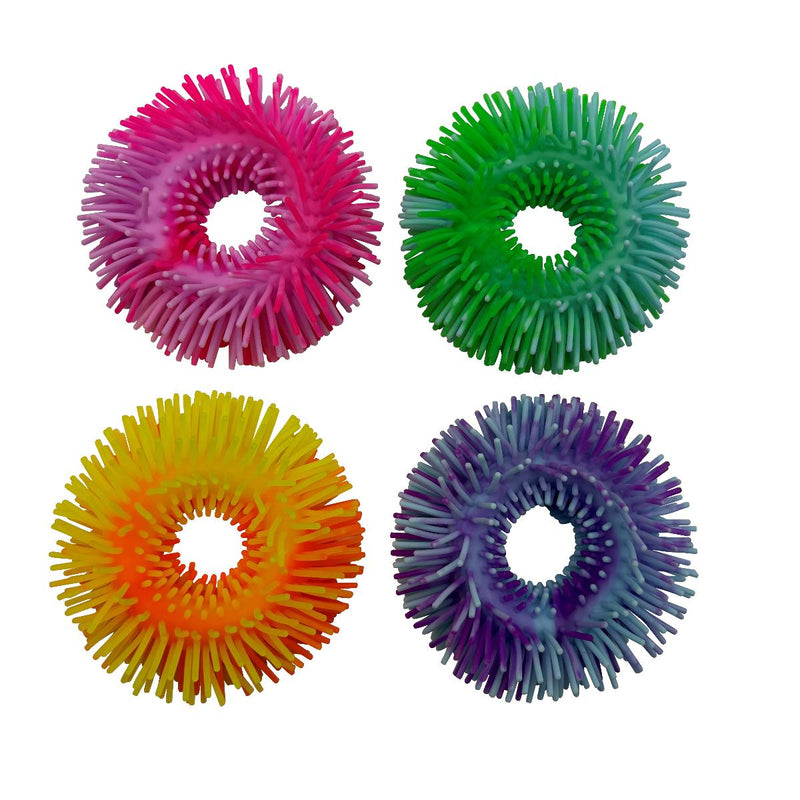 Tactile Noodle Bangles - 2-Tone Sensory Fidgets (4pk), Learning SPACE