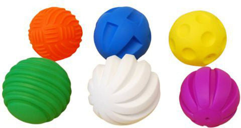 Tactile Sensory Discovery Balls – Set of 6-AllSensory,Baby Sensory Toys,Core Range,Down Syndrome,SCOTEXCEL,Sensory & Physio Balls,Sensory Balls,Stock,Tactile Toys & Books,TickiT-Learning SPACE
