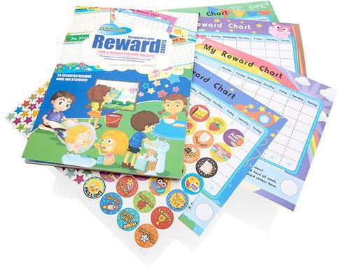 Task & Reward Chart Pad With Stickers, Learning SPACE