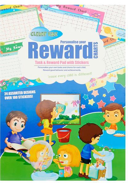 Task & Reward Chart Pad With Stickers, Learning SPACE