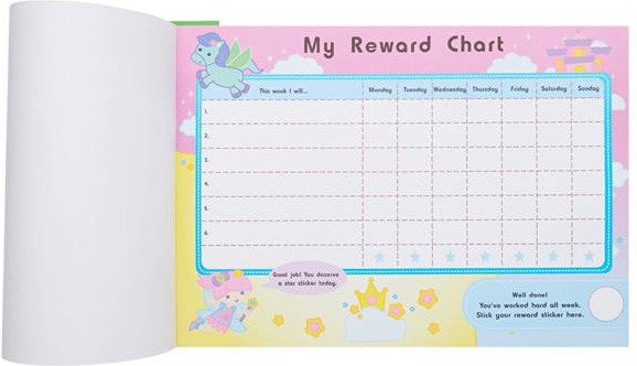 Task & Reward Chart Pad With Stickers, Learning SPACE