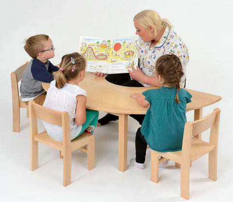 Teachers Table-Beechwood,Classroom Furniture,Classroom Table,Cosy Direct,Horseshoe,Table,Wellbeing Furniture-Learning SPACE