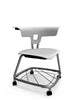 Teenager+ Ruckus Stack Chair With Storage Rack, Cottonwood Chrome Learning SPACE
