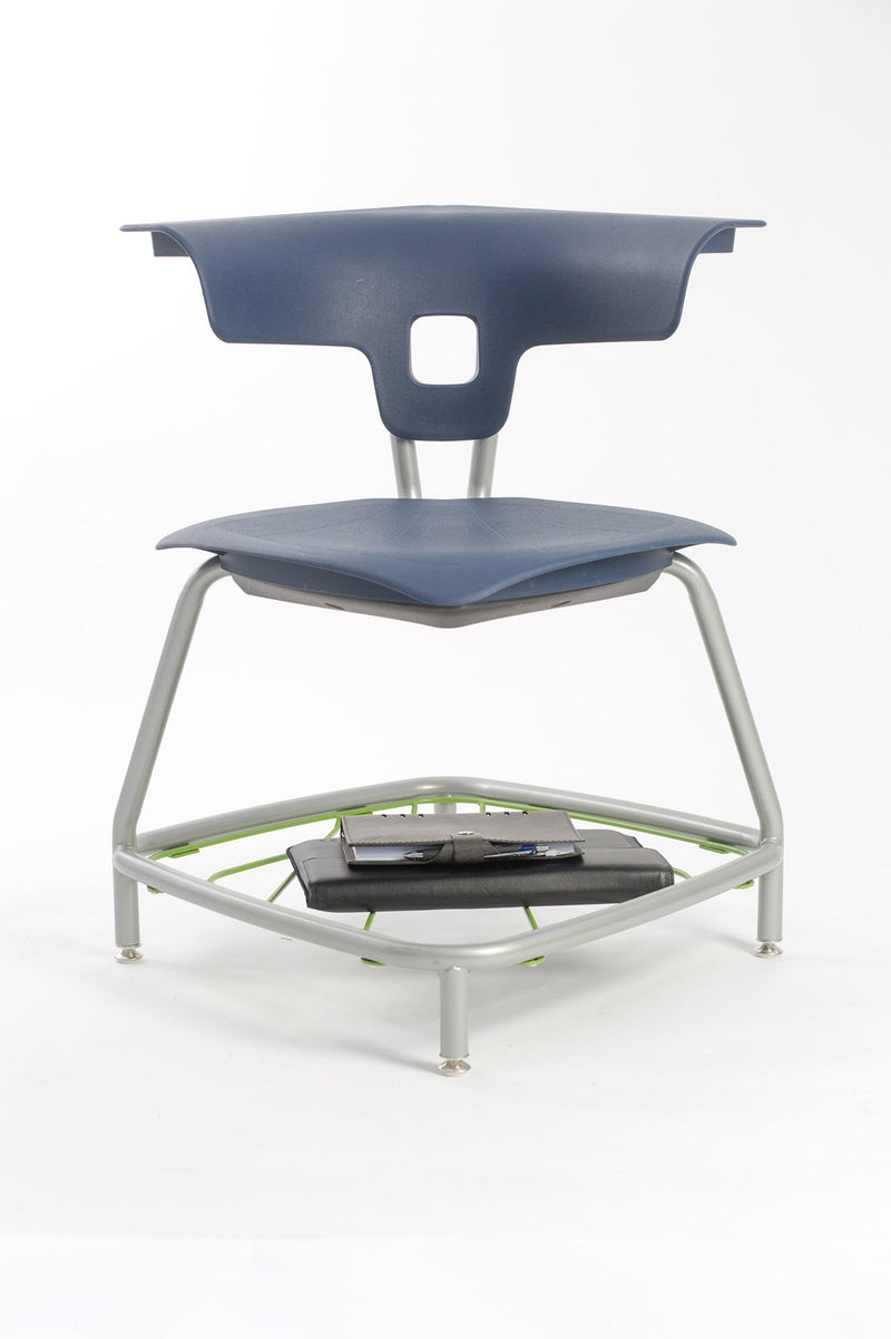 Teenager+ Ruckus Stack Chair With Storage Rack, Nordic Chrome Learning SPACE