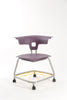 Teenager+ Ruckus Stack Chair With Storage Rack, Purple Haze Chrome Learning SPACE