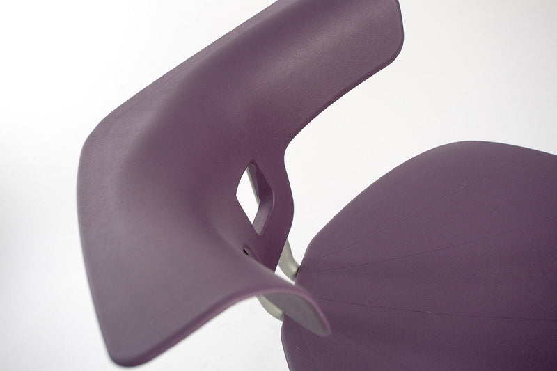 Teenager+ Ruckus Stack Chair Without Storage Rack, Purple Haze Chrome Learning SPACE