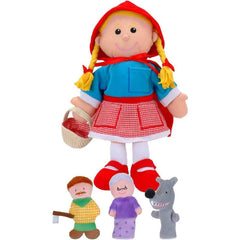 Tellatale Little Red Riding Hood Hand Puppet Set with Finger Puppets-Stuffed Toys-Calming & Anxiety,communication,Fiesta Crafts,Gifts For 2-3 Years Old,Helps With,Imaginative Play,Neuro Diversity,Primary Literacy,Puppets & Theatres & Story Sets-Learning SPACE