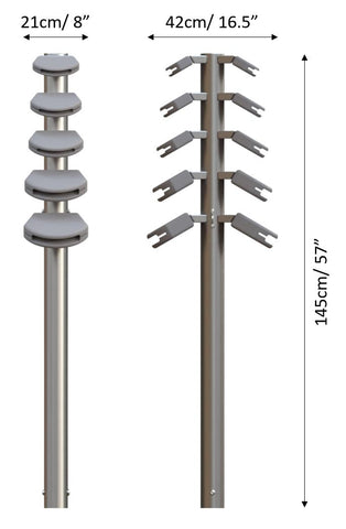 Temple Block Tree - Sensory Garden Musical Instruments-Dropship,Drums,Music,Outdoor Musical Instruments,Playground Equipment,Primary Music,Sensory Garden-Learning SPACE