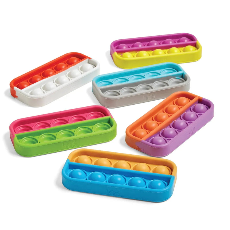Ten-Frame Sensory Bubble Fidget Poppers (Set of 6), Learning SPACE