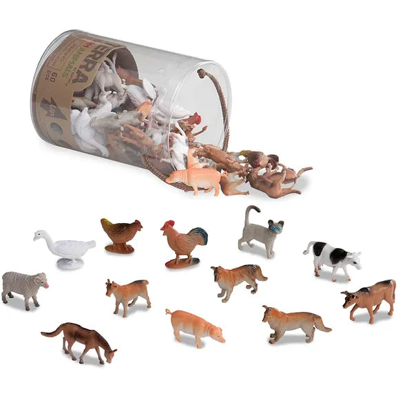 Terra Farm Animals Mini Farm animals figurine set