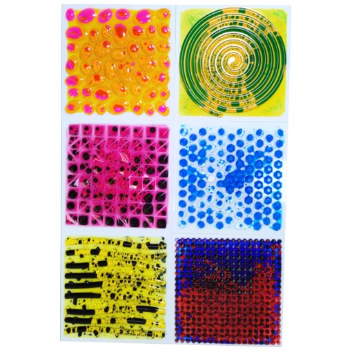 Textured Massage Liquid Sensory Tiles Set of 6, Learning SPACE