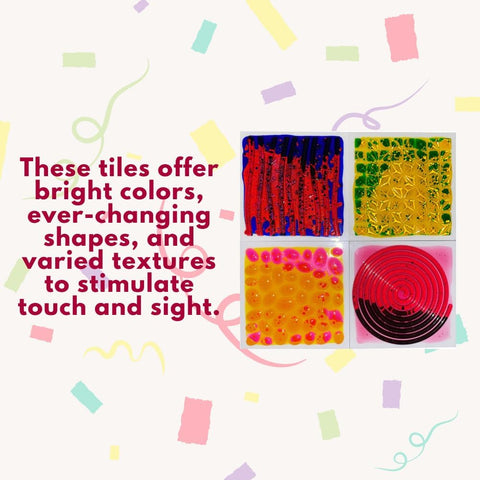 Textured Massage Liquid Tiles Set of 4 - 30cm-ADD/ADHD,AllSensory,Calming & Anxiety,Helps With,Lumina,Playlearn,SCOTEXCEL,Sensory Flooring,Sensory Processing Disorder,Sensory Seeking,Tactile Toys & Books,Teen Sensory Weighted & Deep Pressure,Teenage & Adult Sensory Gifts,Vibration & Massage,Visual Sensory Toys-Learning SPACE
