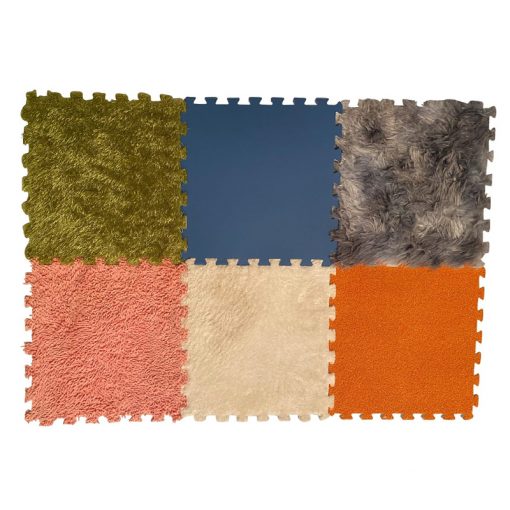 Textured Puzzle Floor Tiles - Set of 6, Learning SPACE