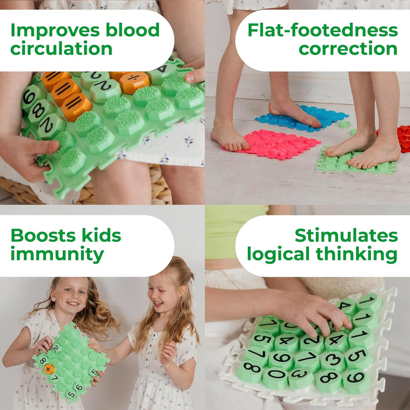 Textured Puzzle Mats – Count and Play - inc Task Cards, Symbol Tiles and More, Learning SPACE