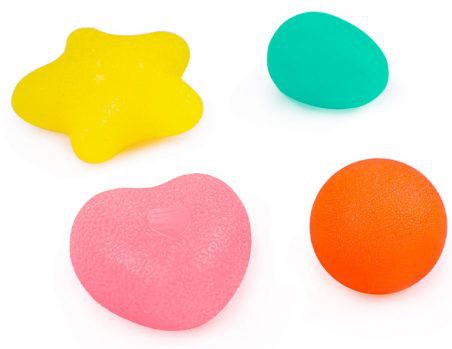 Textured Squeeze Shapes - Set of 4, Learning SPACE