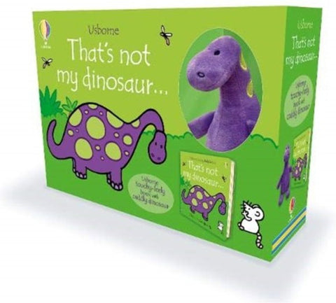 That's not my Dinosaur... Book and Soft Toy-Baby Books & Posters,Dinosaurs. Castles & Pirates,Imaginative Play,Stock,Tactile Toys & Books,Usborne Books-Learning SPACE