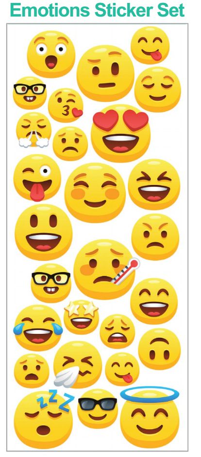 The Emotions Range Sticker Set, Learning SPACE