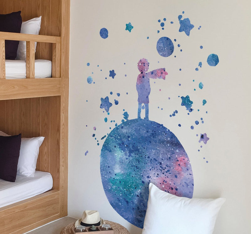The Little Prince on the World Fairy Tale Wall Decal, Learning SPACE