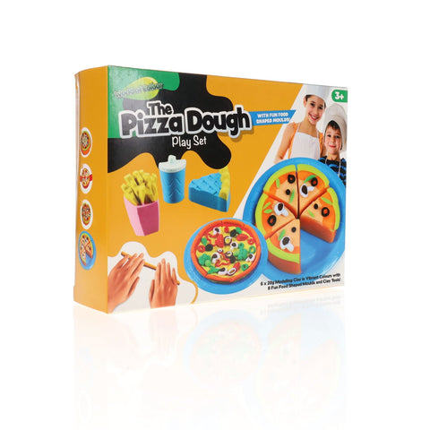 The Pizza Dough Play Set - 6 x 20g Play Dough and Accessories-Art Materials, Arts & Crafts, Early Arts & Crafts, Play Food, playdough, Primary Arts & Crafts, Tactile Toys & Books-Learning SPACE