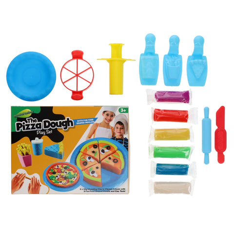 The Pizza Dough Play Set - 6 x 20g Play Dough and Accessories-Art Materials,Arts & Crafts,Early Arts & Crafts,Play Food,playdough,Primary Arts & Crafts,Tactile Toys & Books-Learning SPACE