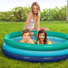 Three Ring Paddling Pool (1.5m)-Garden Game,Messy Play,Outdoor Sand & Water Play,Paddling Pools,Summer,Swimming Pools,Water & Sand Toys-Learning SPACE