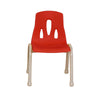 Thrifty Coloured Stackable Chairs for Kids - Set of 4-Classroom Chairs,Furniture,Profile Education,Seating,Wellbeing Furniture-Red-260mm-KB51-LT211-06-Learning SPACE