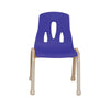 Thrifty Coloured Stackable Chairs for Kids - Set of 4-Classroom Chairs,Furniture,Profile Education,Seating,Wellbeing Furniture-Blue-260mm-KB51-LT211-08-Learning SPACE