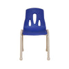 Thrifty Coloured Stackable Chairs for Kids - Set of 4-Classroom Chairs,Furniture,Profile Education,Seating,Wellbeing Furniture-Blue-350mm-KB51-LT212-08-Learning SPACE