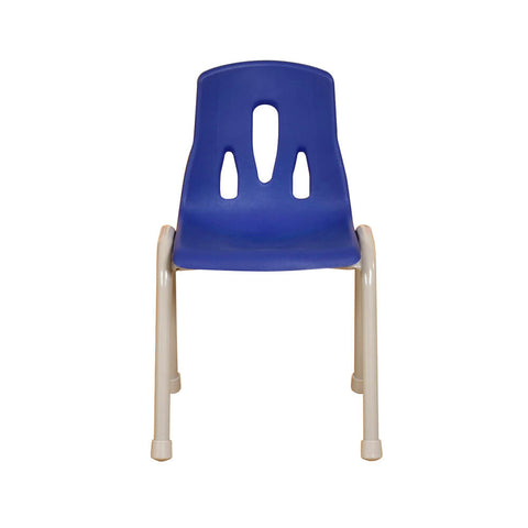 Thrifty Coloured Stackable Chairs for Kids - Set of 4-Classroom Chairs,Furniture,Profile Education,Seating,Wellbeing Furniture-Blue-350mm-KB51-LT212-08-Learning SPACE