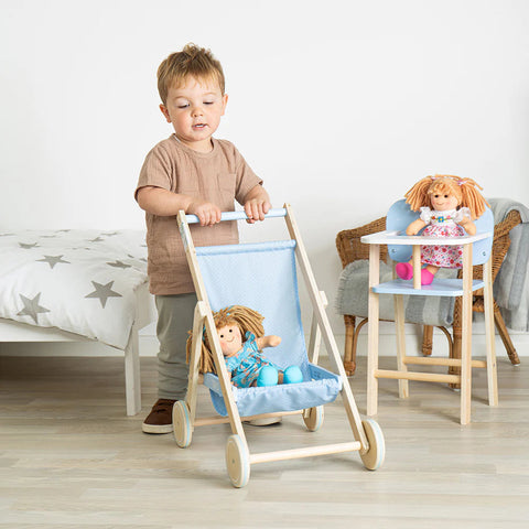 Tidlo Doll's High Chair-Bigjigs Toys, Dolls & Doll Houses, Imaginative Play, Role Play, Tidlo Toys-Learning SPACE