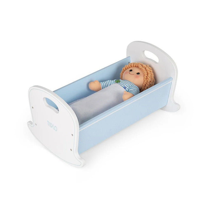 Tidlo Wooden Rocking Doll's Cradle, Learning SPACE