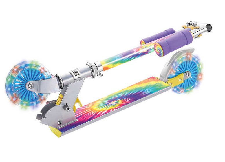 Tie Dye Scooter With Flashing Wheels, Learning SPACE