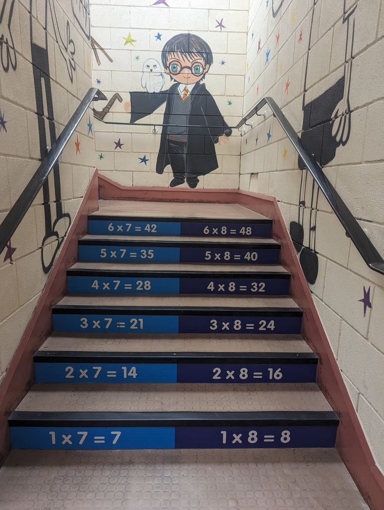 Time Tables Sensory Steps-Calmer Classrooms,Classroom Displays,Dropship,Helps With,Maths,Multiplication & Division,Primary Maths,Sensory Paths-Learning SPACE