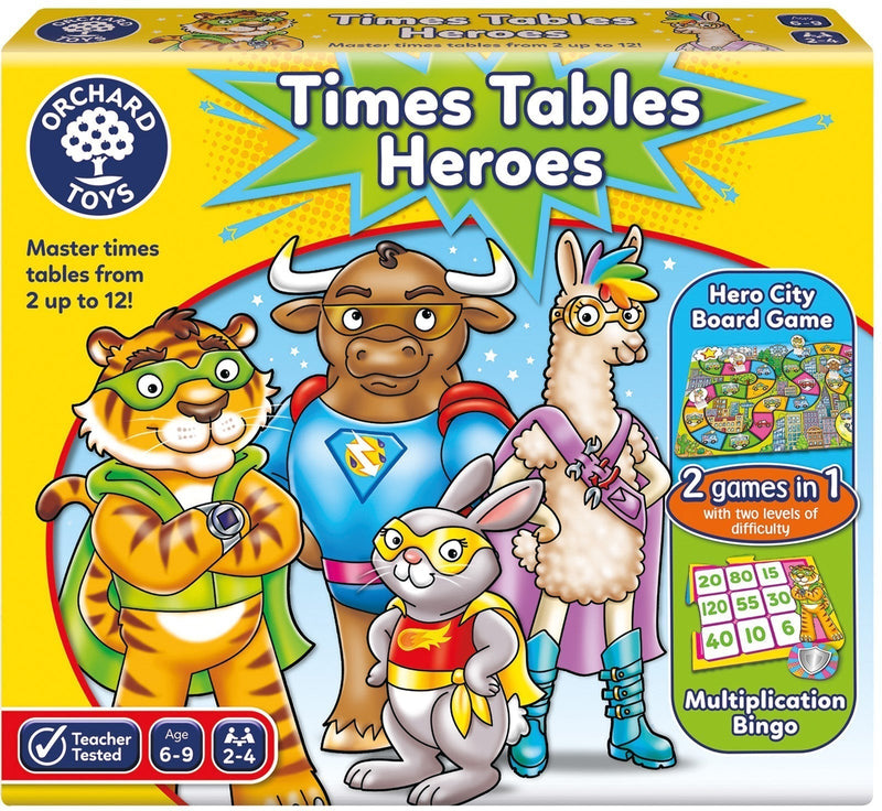 Times Tables Heroes Game, Learning SPACE