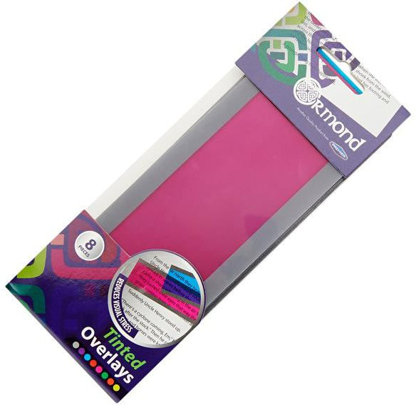 Tinted Overlays - Reading Rulers for Dyslexia (Pack of 8), Learning SPACE