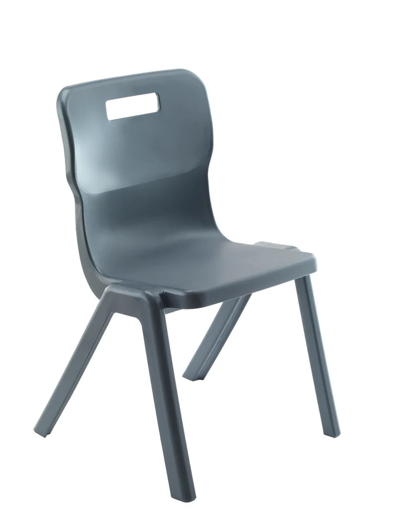 Titan Early Years One Piece Chair Size 1 & 2, Size 2 (Ages 4-6) Charcoal Learning SPACE