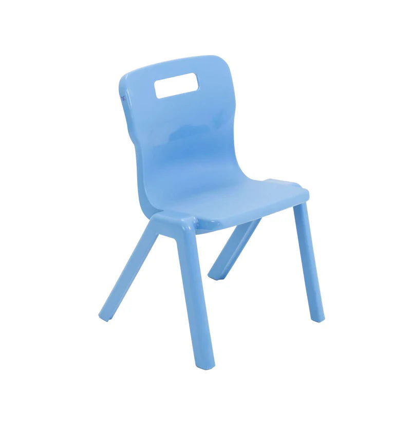 Titan Early Years One Piece Chair Size 1 & 2, Size 2 (Ages 4-6) Sky Blue Learning SPACE