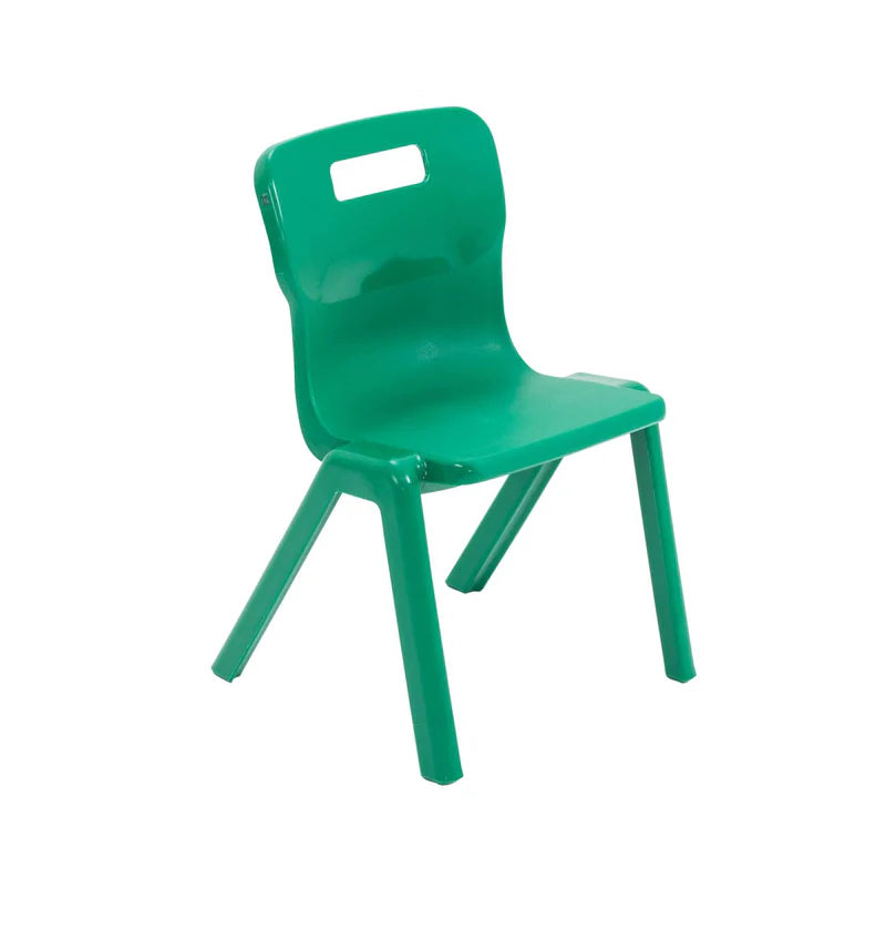 Titan Early Years One Piece Chair Size 1 & 2, Size 2 (Ages 4-6) Green Learning SPACE