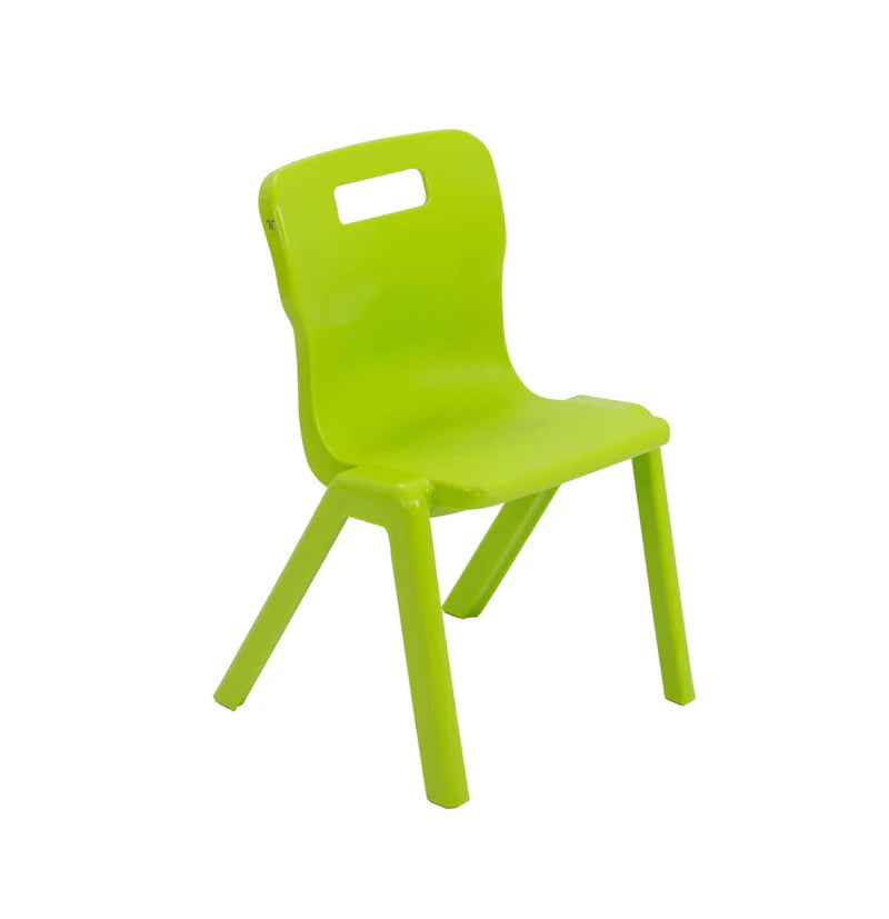 Titan Early Years One Piece Chair Size 1 & 2, Size 2 (Ages 4-6) Lime Green Learning SPACE