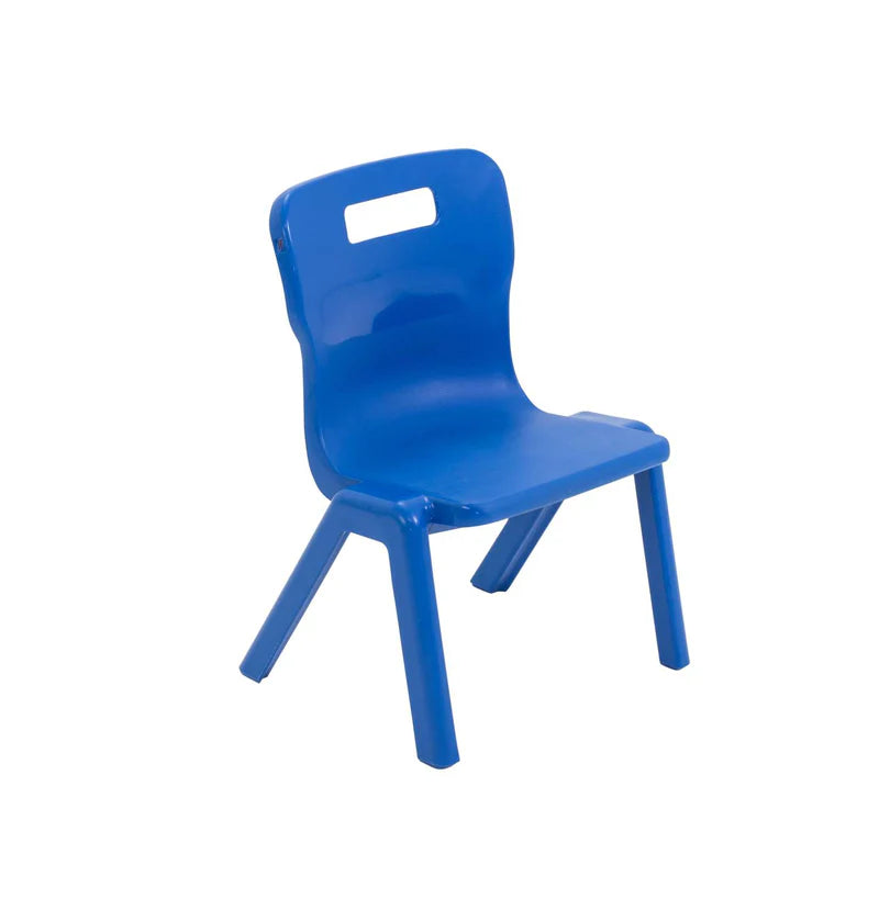 Titan Early Years One Piece Chair Size 1 & 2, Size 1 (Ages 3-4) Blue Learning SPACE