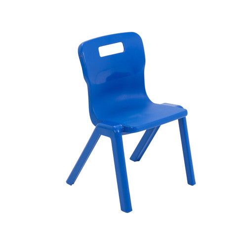 Titan Early Years One Piece Chair Size 1 & 2, Size 2 (Ages 4-6) Blue Learning SPACE