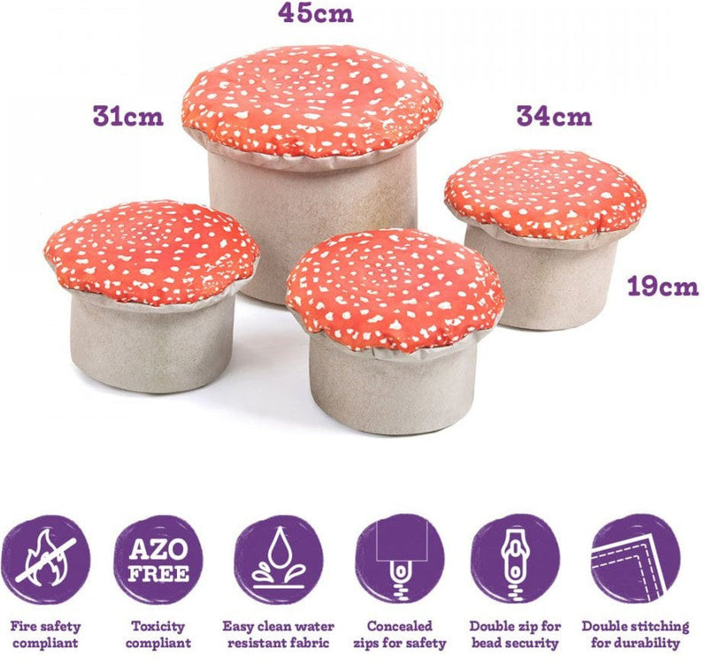 Toadstools Seats (4 Pack), Learning SPACE