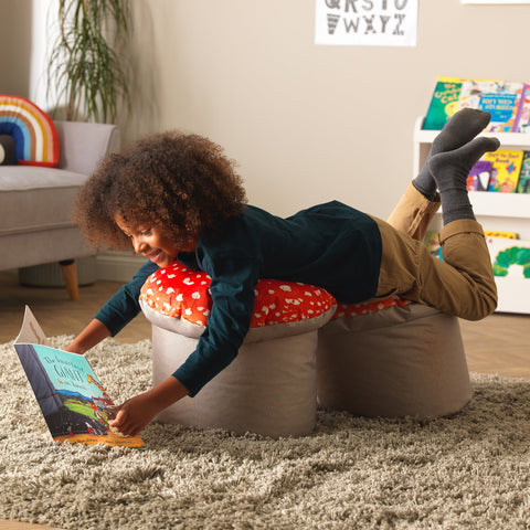 Toadstools Seats (4 Pack)-Bean Bags & Cushions,Cushions,Dropship,Eden Learning Spaces,Nature,Nature Learning Environment,Nature Sensory Room,Sensory Room Furniture,Wellbeing Furniture-Learning SPACE