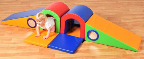 Toddler Double Slide Soft Play Set-Baby & Toddler Gifts,Baby Sensory Toys,Baby Soft Play and Mirrors,Baby Soft Toys,Dropship,Educational Soft Play,Play Mats & Baby Gyms,Soft Play Sets-Learning SPACE