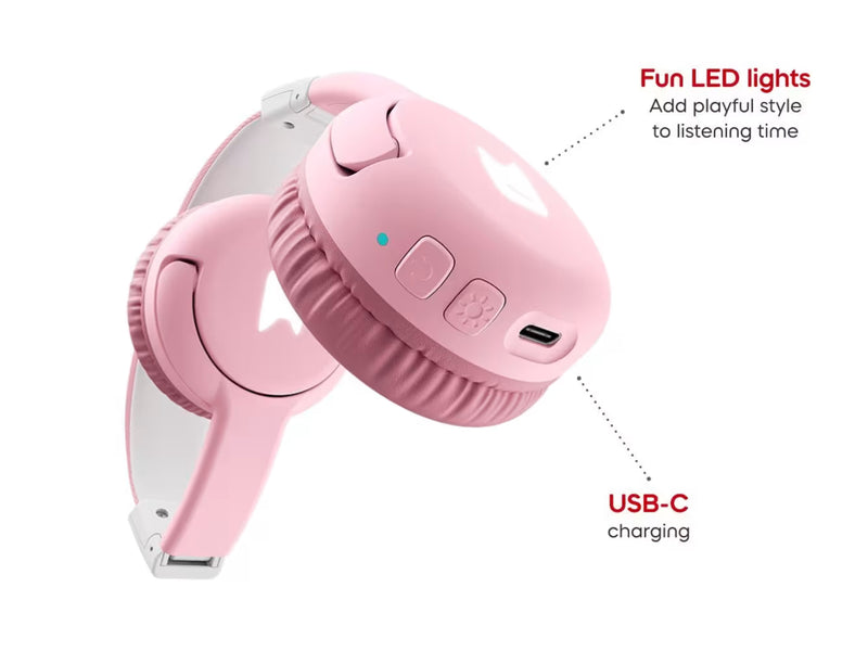 Toniebox 2 Bluetooth Headphones - Cloud Pink, Learning SPACE