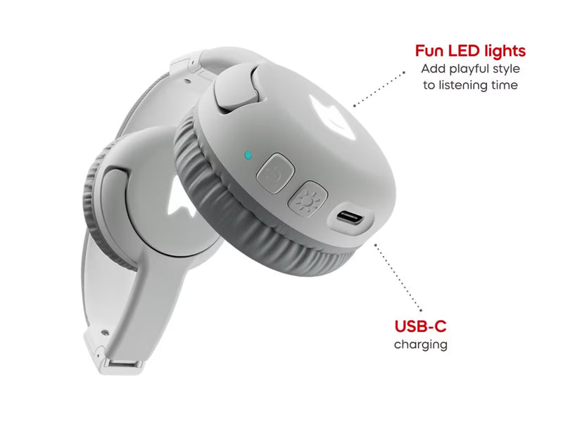 Toniebox 2 Bluetooth Headphones - Moon Grey, Learning SPACE