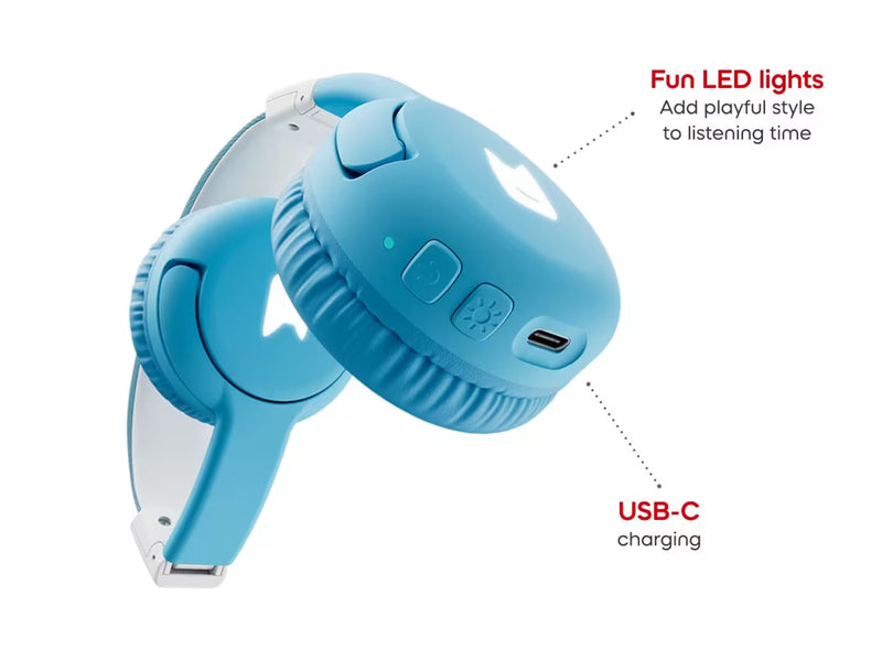 Toniebox 2 Bluetooth Headphones - Sky Blue, Learning SPACE