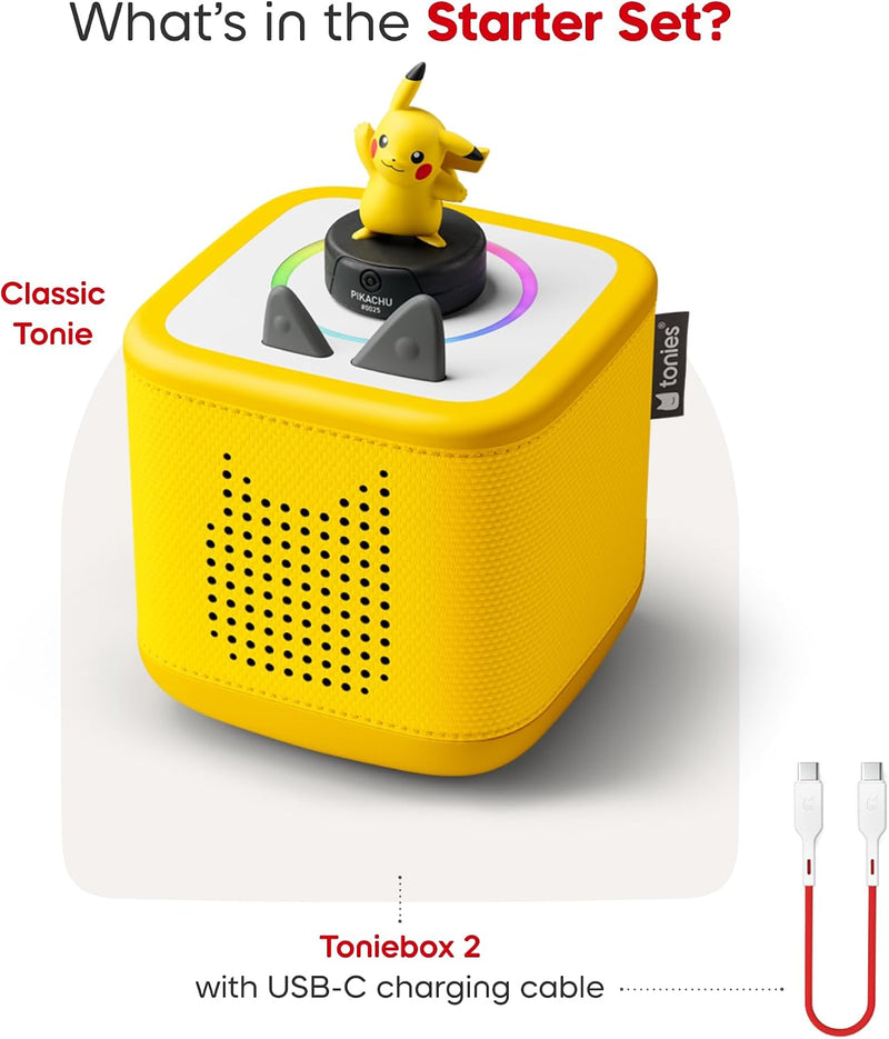 Toniebox 2 Starter Set with Pokémon Pikachu Tonie, Learning SPACE
